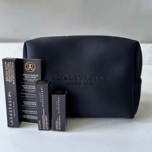 NIB Anastasia Beverly Hills Brow and Lash 4 pc Styling Set with Cosmetic Bag